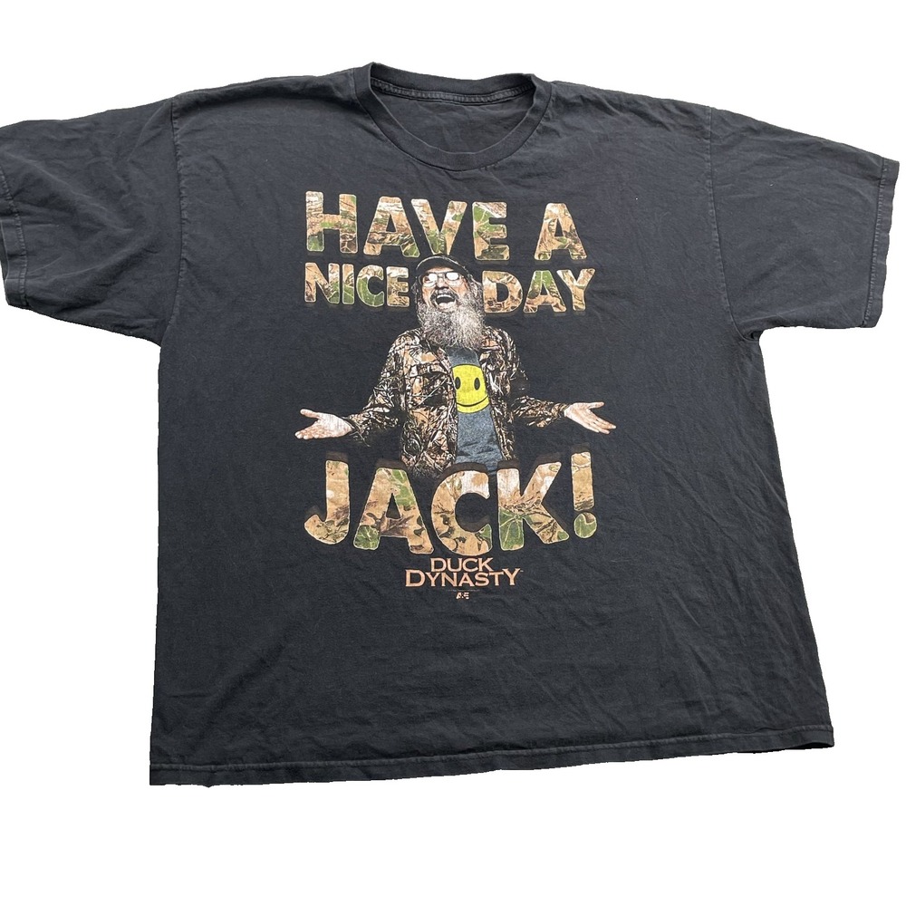 Duck Dynasty T-Shirt‎ XL Have A Nice Day Jack Duck Hunting Y2k Streetwear Gorp